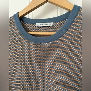 Zara waffle knit top